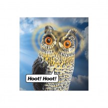 18408 - solar power owl illustration